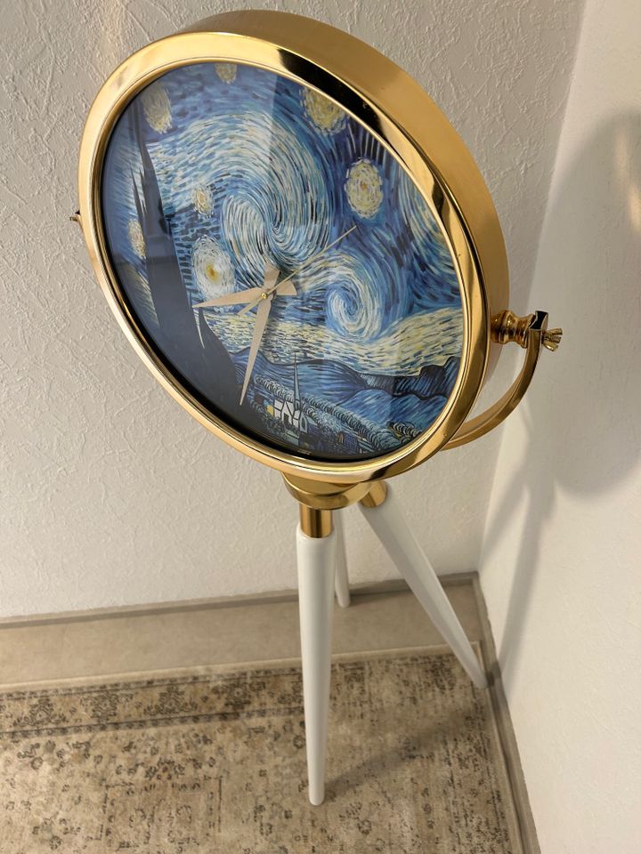 Van Gogh Standuhr aus Gemälde Mona Lisa Uhr Clock Kunstwerk Deko in Tarmstedt
