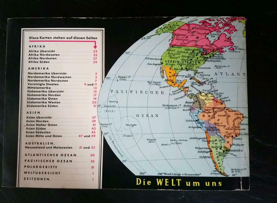 Sammelalbum Berliner Morgenpost "Die Welt um uns" von 1956 in Berlin