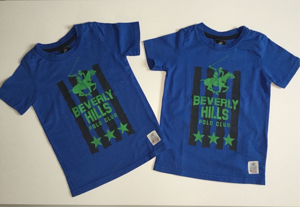 2x T-Shirt Gr 110 Beverly Hills Polo Club (Zwillinge) in Hammersbach