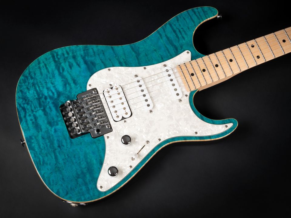 2013 Suhr Standard Pro J-Select HSS Floyd Rose Bahama Blue Quilt in Niebüll