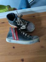 Naturino 28  Sneaker shabby grau grün rot Leder Reißverschluss Bayern - Gröbenzell Vorschau