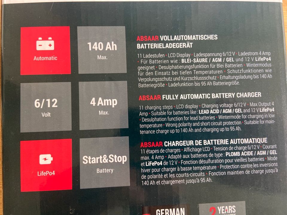 Batterieladegerät 6V/12V in Sandhausen