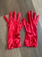 Rote Damen Handschuhe mit Schleife / Kostüm Karneval Accessoires Nordrhein-Westfalen - Euskirchen Vorschau