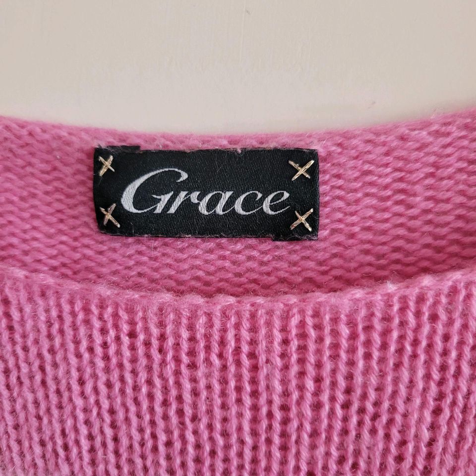 Pullover gestreift GRACE mit Cashmere Gr.S/M in Haar