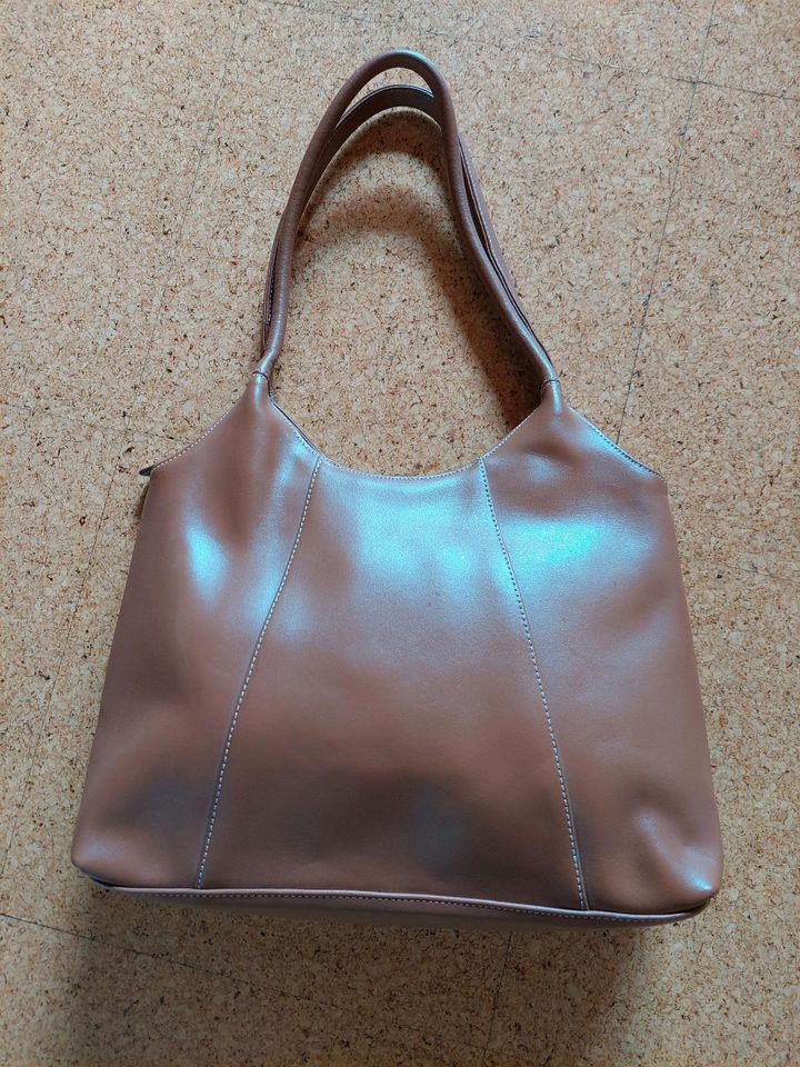 Leder Handtasche braun in Mandelbachtal