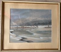 Bild Kreide? Winterlandschaft signiert A. Güldner 1961 Haas Essen Nordrhein-Westfalen - Unna Vorschau