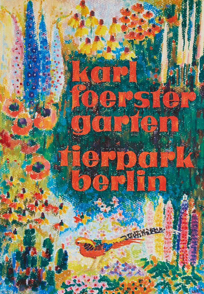 Original Tierpark Poster Berlin | Vintage | Retro | Plakat | DDR in Berlin