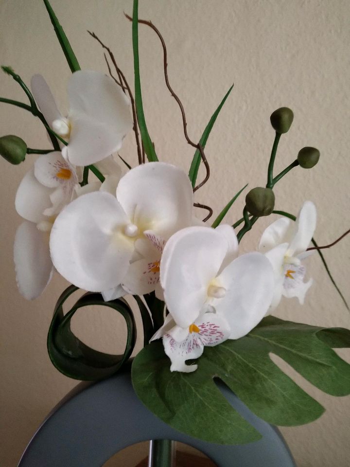 Künstliche Blume Orchidee mit Gefäß Geschenkidee in Bamberg