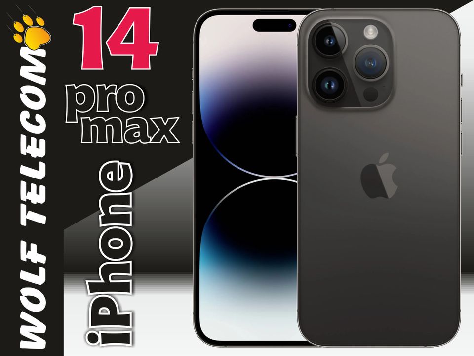 APPLE iPhone 14 Pro Max 128GB Space Black MQ9P3ZD/A Neu m. RG 19% in Andernach