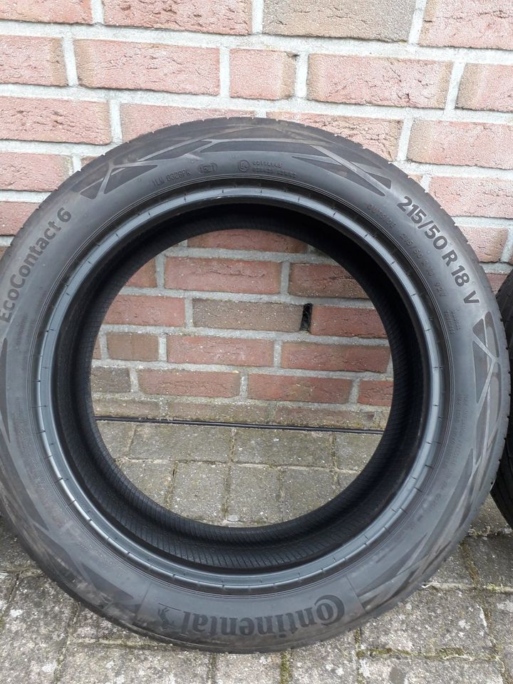 Sommerreifen CONTINENTAL EcoContact 6 215/50R18V in Kutenholz