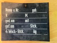 Schild Schwein Zucht Stall ddr lpg 30*24cm rar selten Brandenburg - Bad Freienwalde Vorschau