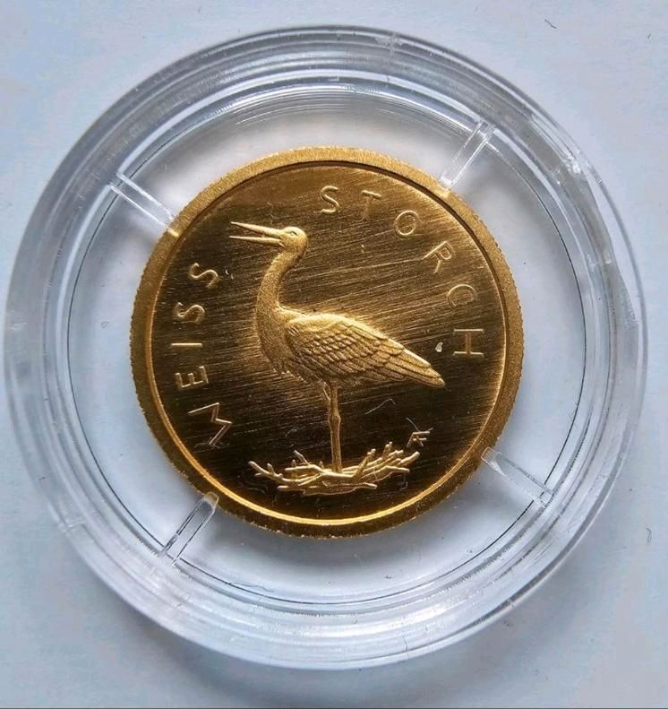 20 Euro Gold - 2020 - Heimische Vögel - Weißstorch F mit Box in Wermelskirchen