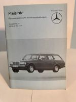 Vintage Preislistenhefte für Mercedes Wandsbek - Hamburg Lemsahl-Mellingstedt Vorschau