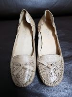 Ballerina Mokassins Gr.36 Echtleder Damenschuhe beige Nürnberg (Mittelfr) - Südoststadt Vorschau