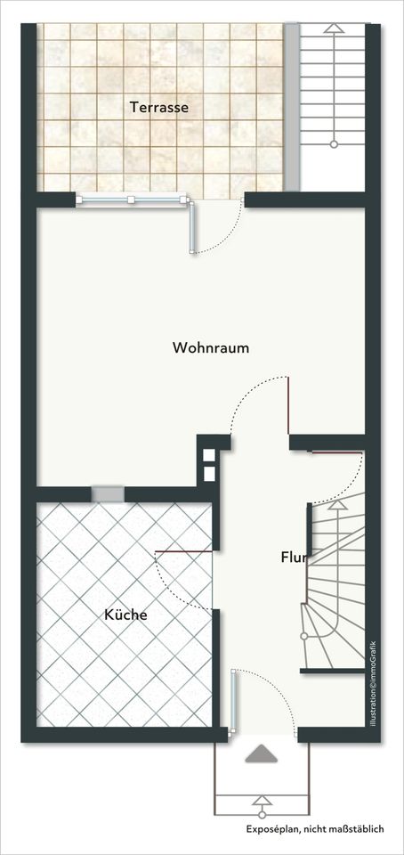 Vermietetes Reihenhaus samt Garten und Garage in Celle im gepflegten Zustand in Celle