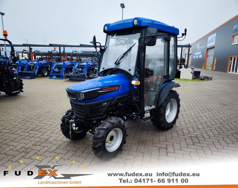 Farmtrac 26 mit Kabine Radialreifen Fudex Kleintraktor Traktor Escorts Kubota Ltd. in Winsen (Luhe)