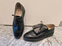 Marc O'Polo schwarze Schnürschuhe Loafer plateau 39 echt Leder Hamburg-Mitte - Hamburg St. Georg Vorschau