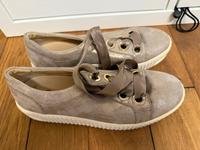 wie NEU, Gabor, glänzend; Sneaker; Gr 5 / 38; goldig beige Niedersachsen - Langwedel Vorschau