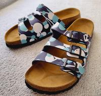 Birkenstock Betula Sandalen Pantoletten Kreise-blau weiß Gr.42 Niedersachsen - Hildesheim Vorschau