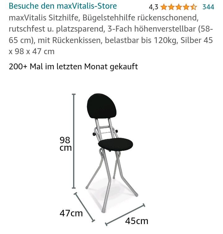 Bügel-Hocker Steh-Hilfe Hocker Stuhl in Oldenburg