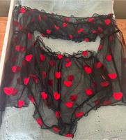 Verspieltes Dessous-Set – Schwarz mit roten Herzen – Größe M Sachsen-Anhalt - Schönhausen (Elbe) Vorschau