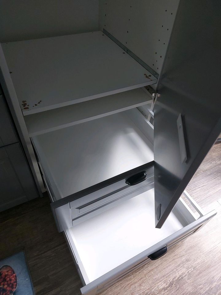 Küchenschrank IKEA metod bodbyn grau 60x60x220 für Kühlschrank in Köthen (Anhalt)