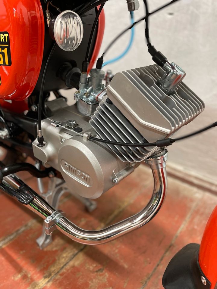 Simson S51 Comfort NEUAUFBAU Ratenkauf Papiere 4 Gang Vape DDR in Werdau