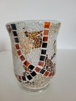 Mosaik-Vase, Teelichtglas, Deko aus Glas für Fensterbank Niedersachsen - Osnabrück Vorschau