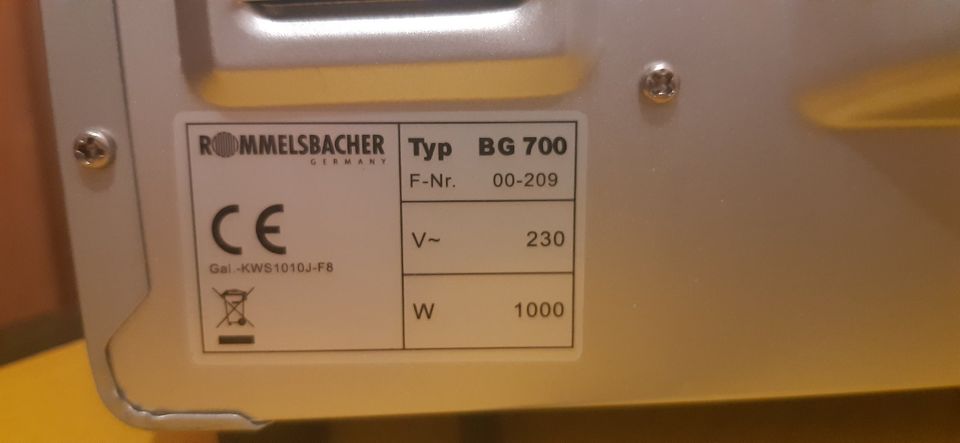 ROMMELSBACHER Germany Mini Backofen in Kelkheim