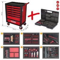 KS TOOLS RACINGline SCHWARZ/ROT Werkstattwagen mit 7 Schubladen Nordrhein-Westfalen - Remscheid Vorschau