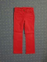 Schlichte Jeans mit geradem Schnitt einfarbig rot Größe 122 Bremen - Vegesack Vorschau