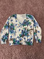 Strickjacke Gr. 40/42 Gina floral weiß blau beige grün Nordrhein-Westfalen - Petershagen Vorschau