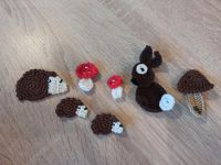 Häkelmotiv Applikationen Igel Pilz Hase neu diy handmade Nordrhein-Westfalen - Alpen Vorschau