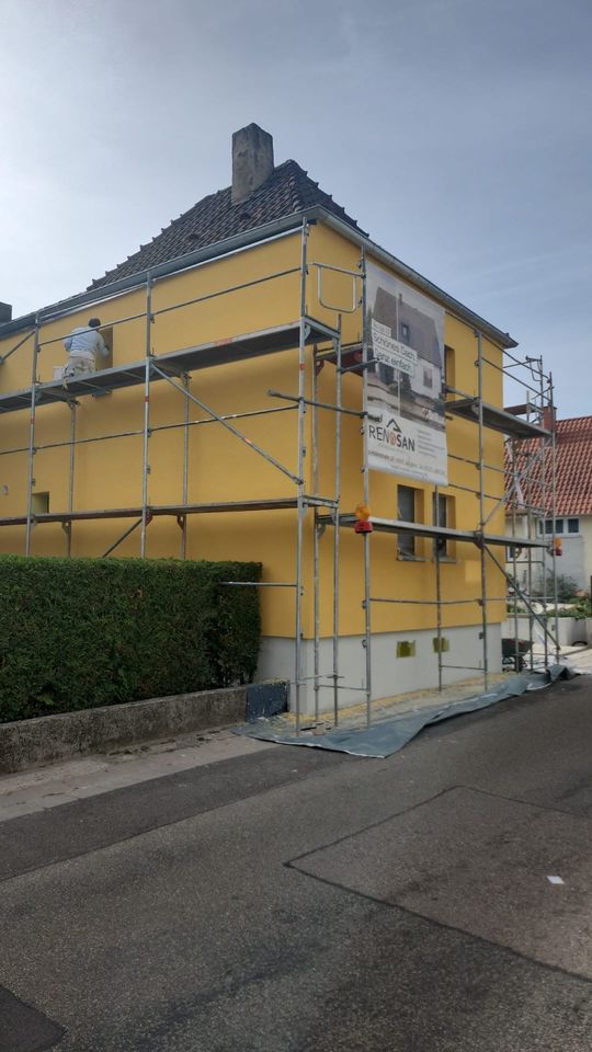 Haus Dämmen Vollwärmeschutz Fassade WDVS in Jockgrim