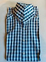 Hemd Olymp – Gr 42 – Level 5 Body Fit – Extra Langarm - Blau/Grau Nordrhein-Westfalen - Hamm Vorschau
