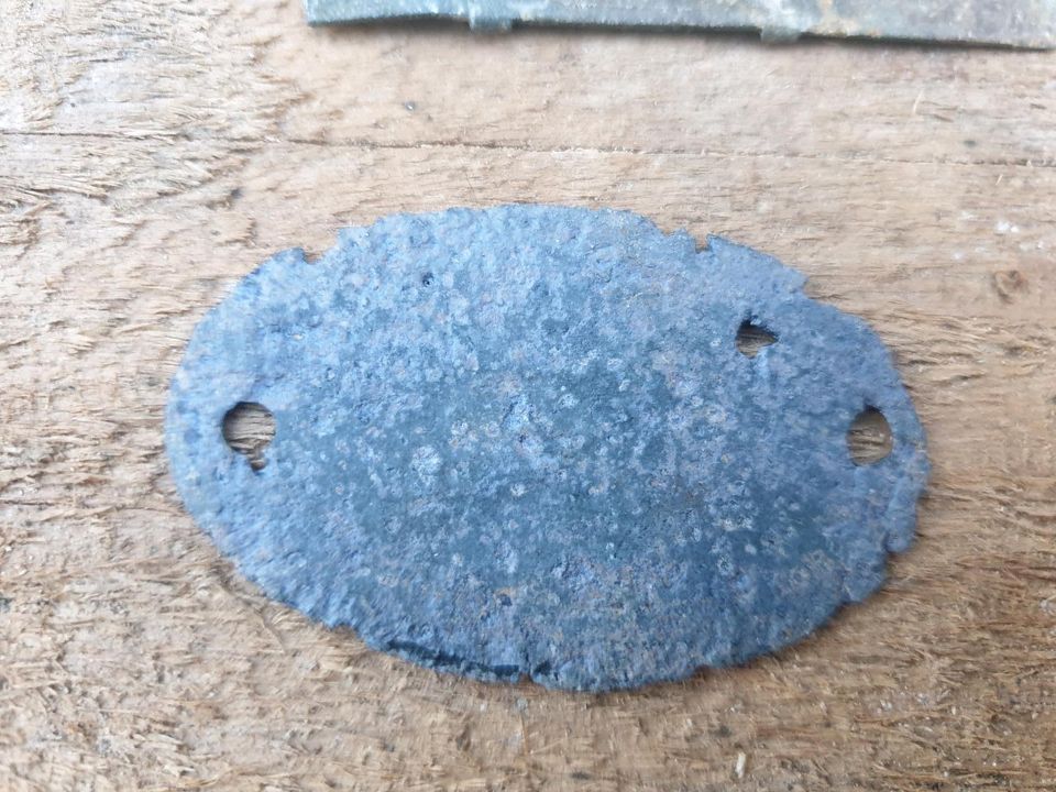 Erkennungsmarken 1. Weltkrieg Bodenfund ww1 Wk1 dog tag in Speichersdorf