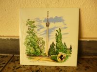 Fliese, Kachel Fernsehturm Stuttgart, Souvenir, Vintage Bayern - Würzburg Vorschau
