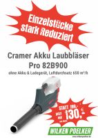 Cramer Akku-Laubbläser 82V 82B900 ohne Akku & Ladegerät (Vorführ) Niedersachsen - Ostrhauderfehn Vorschau