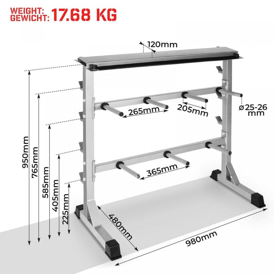 Homegym, Kurzhanteln, Hantelscheiben, Schrägbank, SZ Stangen in Oranienburg