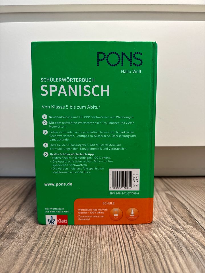 Pons Schülerwörterbuch Spnaisch in Lengede