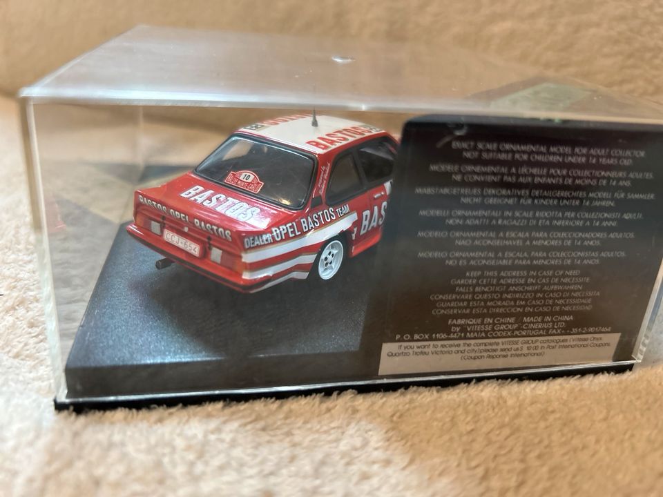 Vitesse 1:43 Opel Ascona 400 Bastos G. Colsoul Monte Carlo 82 RAR in Stuhr