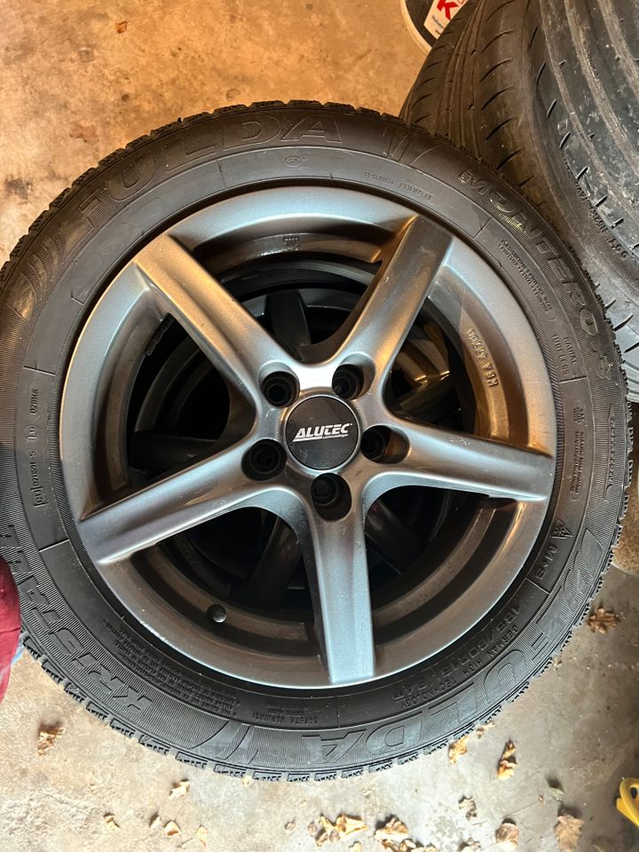 4 ALUTEC Felgen GRIP 6x15 ET38 silber grau poliert in Tecklenburg