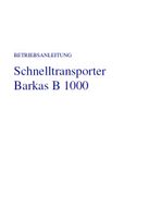 Betriebsanleitung Barkas B 1000 B1000 Sachsen-Anhalt - Uhrsleben Vorschau