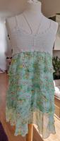 Grünes lockeres Sommerkleid, gestrickt, gehäckelt, Boho, Hippie Dresden - Klotzsche Vorschau