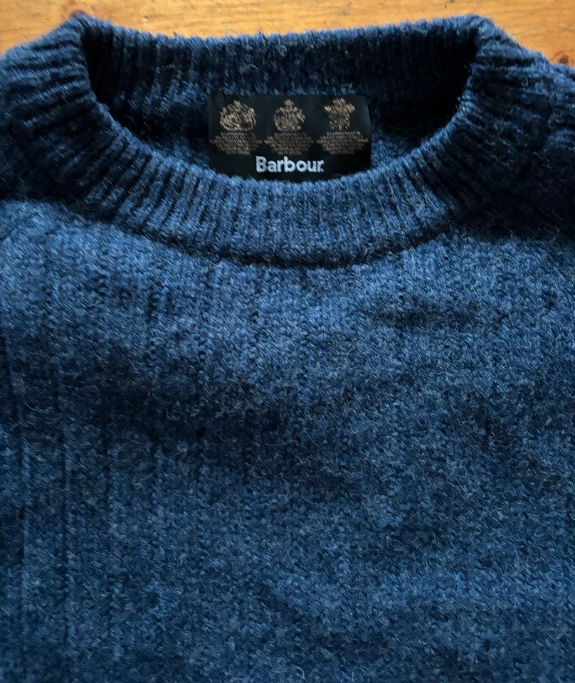 Barbour Pullover OBAN SWEATER XL Blau 100% Wolle in Essen