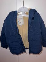 blaue Winterjacke mit Kapuze 68-74 Baden-Württemberg - Baltmannsweiler Vorschau