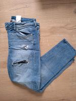 H& M Jeans 3/4 Länge Löcher 34 XS blau Niedersachsen - Nordstemmen Vorschau