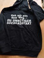 Kapuzenpulli / Sweat-Shirt "unnötiger Sozialkontakt", Größe S Rheinland-Pfalz - Altrip Vorschau
