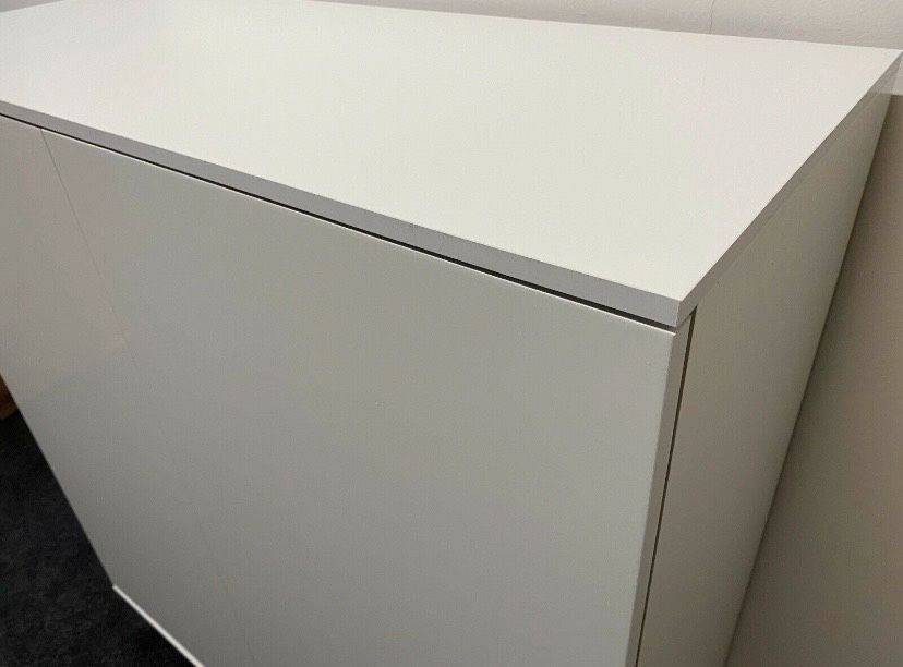 Highboard Kommode Weiß Hochglanz Lackiert in Nieheim