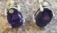 925 Silber Ohrstecker echte Amethyste oval 7 x 5 mm /Ungetragen Rheinland-Pfalz - Bacharach Vorschau